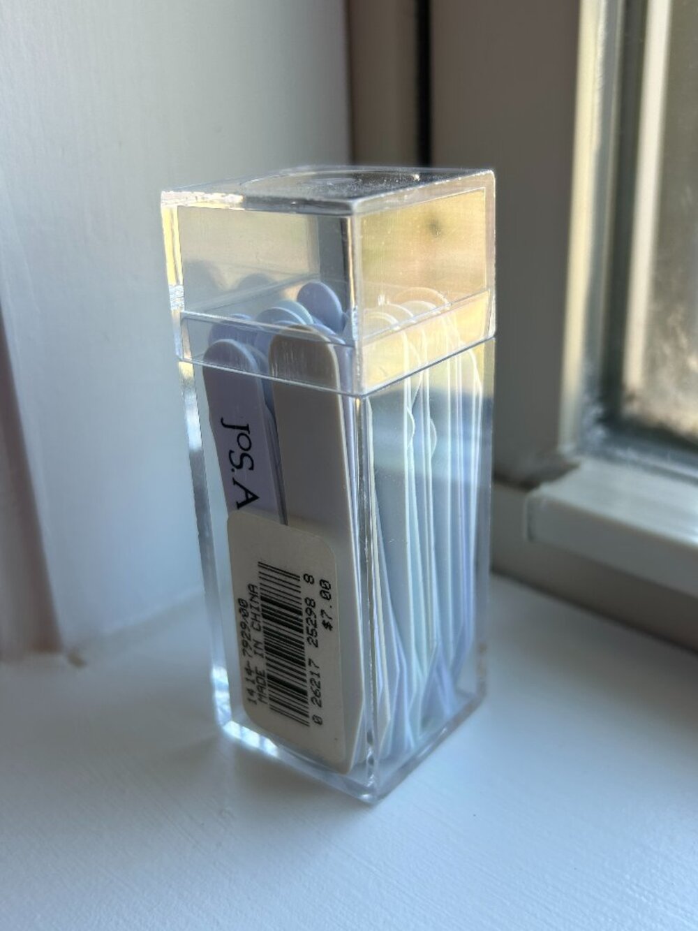 48 Plastic Pack Collar Stays Mens Dress Shirts Storage Holder